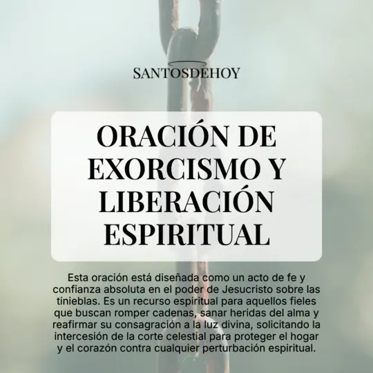 Imágen de Oración de exorcismo y liberación espiritual