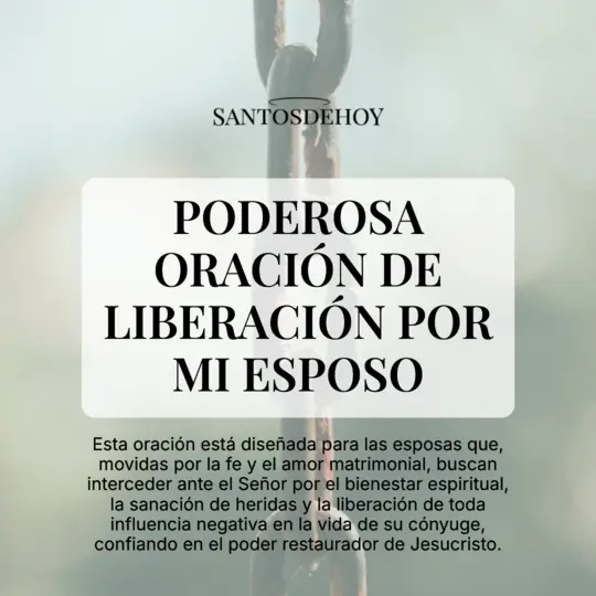 Imágen de Poderosa oración de liberación por mi esposo